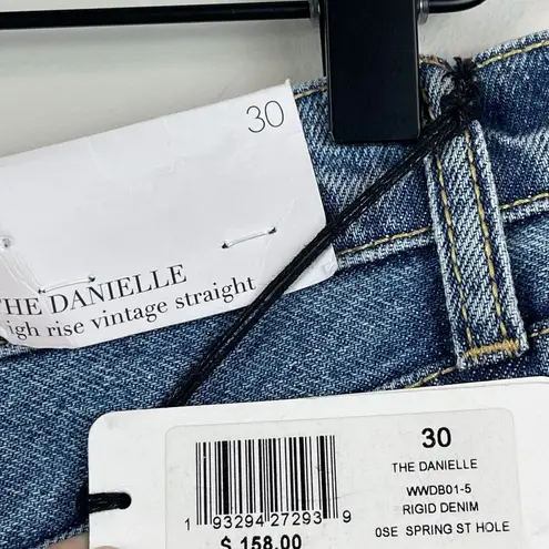 We Wore What Jeans Women 30 Blue Denim The Danielle High Rise Vintage Straight NWT