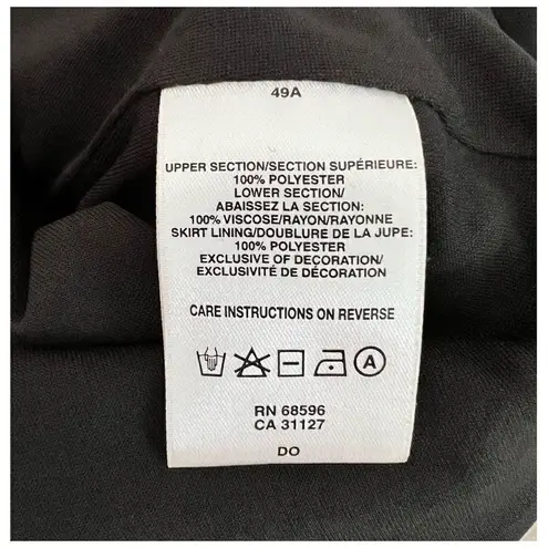 Dknyc Black Sequin Pailette Cowl Neck Mini Dress Sz S