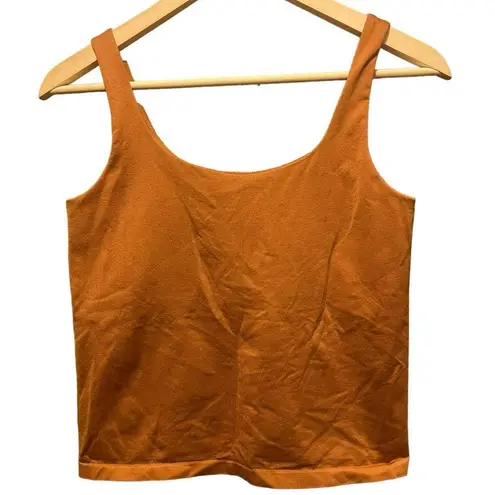 Avec Les Filles Copper Colored Sports Bra/Crop Tank Top Size Small/Medium