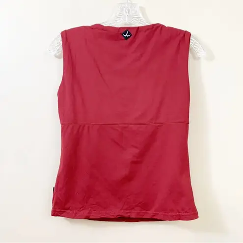 prAna  Sleeveless Burgandy Athletic Tank