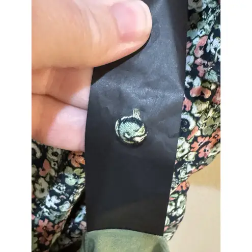 The Kooples Women's Short Floral Printed Bell Sleeve Dress Size 2 Tiered