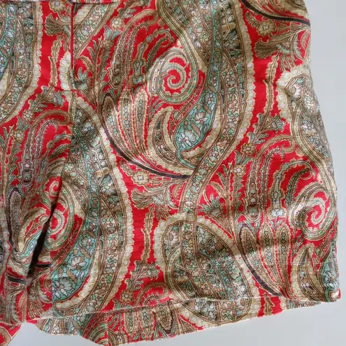 Willi Smith Women Paisley Print Short Size 4