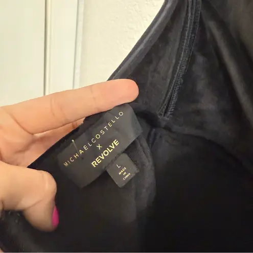 Michael Costello x REVOLVE Penelope Gown in Black Size Large