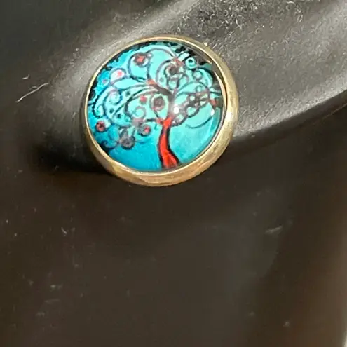 Liebe Engel Bracelet Earrings Necklace Pendant Life Tree Jewelry Set Silver Aqua