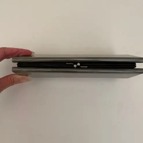 1950's Bakelite/Lucite Acrylic Oyster Gray Box Clutch