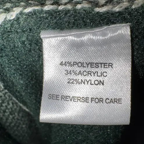 Witty Fox Green Peace Sign Floral Knit Sweater Young Contemporary Size S