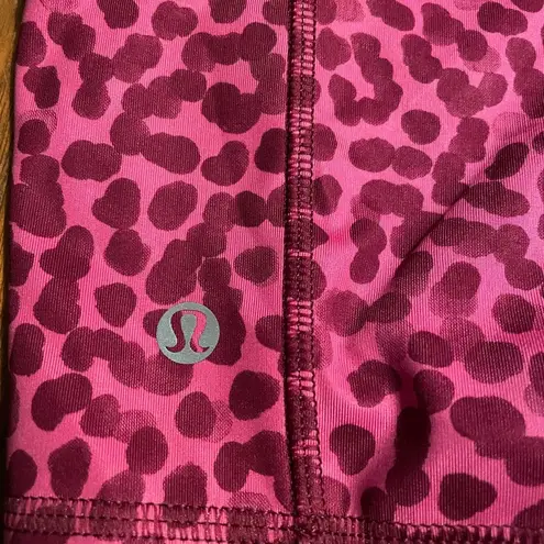 Lululemon  Womens Shorts What The Sport Short Ace Spot Magenta Size 4