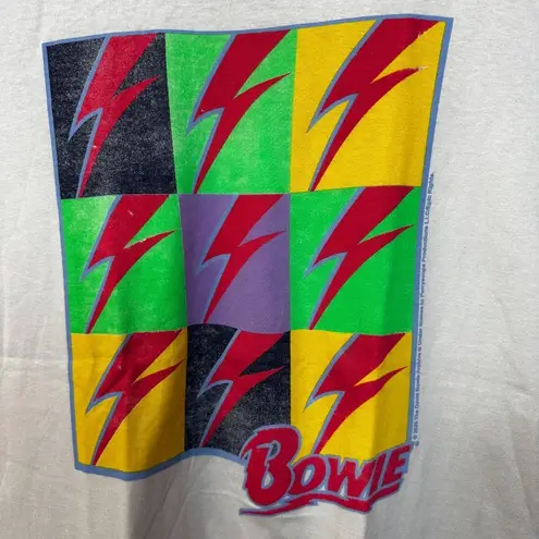 David Bowie Logo Starman Rock Tshirt size Medium