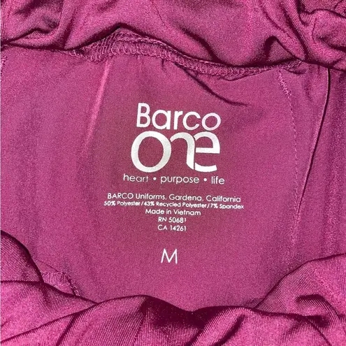 Burgundy Barco One Top and Pants Scrub Set Size Small/Medium