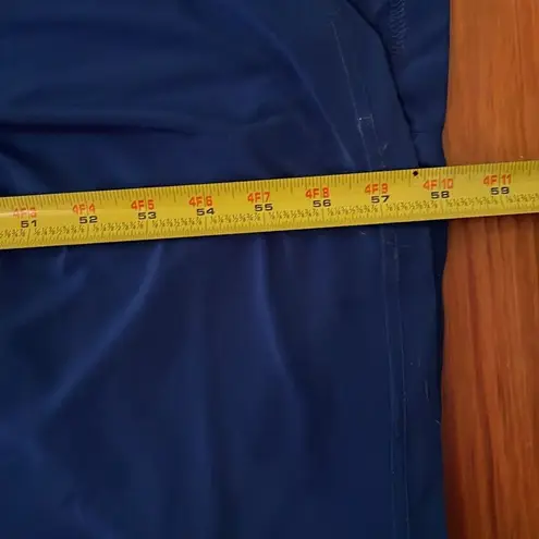 Hailey Logan Adrianna Papell Blue One shoulder Knit Evening Gown Womens Size 7/8