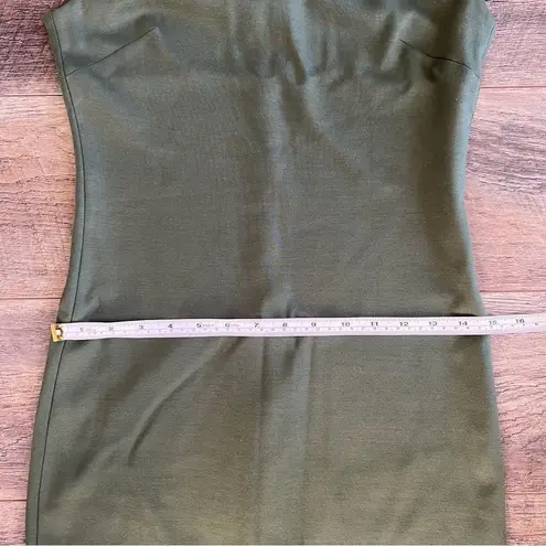 L'Agence L’Agence Revolve Green Funnel Neck Bodycon Sleeveless Dress Size Small