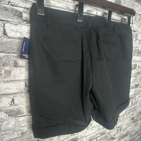 Rafaella EUC "The Stretch CTN Twill" Black Shorts Size 12