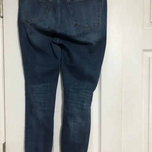 Judy Blue leopard skinny jeans ripped Distressed Jeans with Frayed Hem 82166