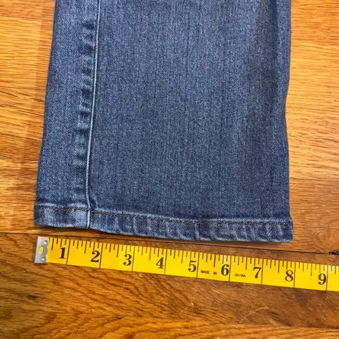 Finity Petites Women’s 8 P Vintage Lace Up Crop Jeans Retro Boho Western 90s Blue Size 8P