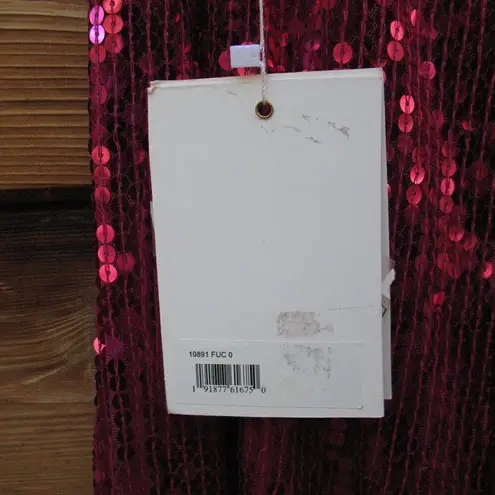 Mac Duggal 10891 Womens Pink SEQUINED LONG SLEEVE HIGH NECK OPEN BACK GOWN