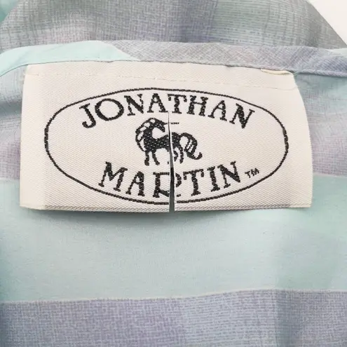 Jonathan Martin Vintage Womens Dress Size 7/8 Pastel Plaid Secretary Modest - Image 6