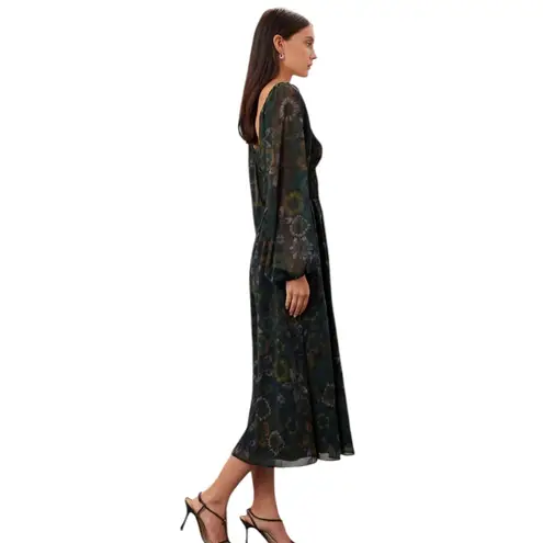 Slate + Willow - Square Neck Printed Midi Dress Size S