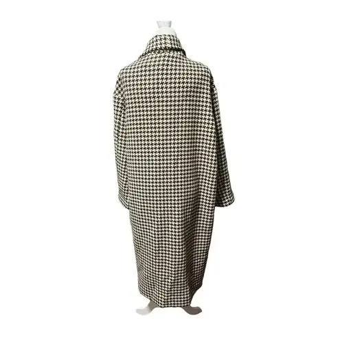 NILI LOTAN Houndstooth Kidman Coat Brown Size L