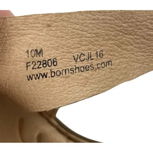 *Born Wedge Sandals Women’s Size 10 Brown Leather Strappy Comfort Summer Travel