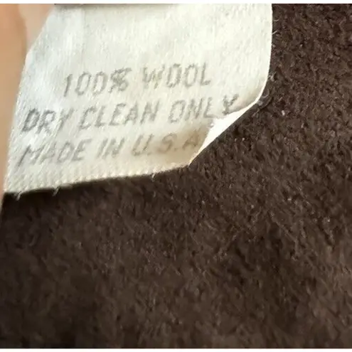 Vintage RYAN ROBERTS Mens Size S Small Brown Wool Pullover V