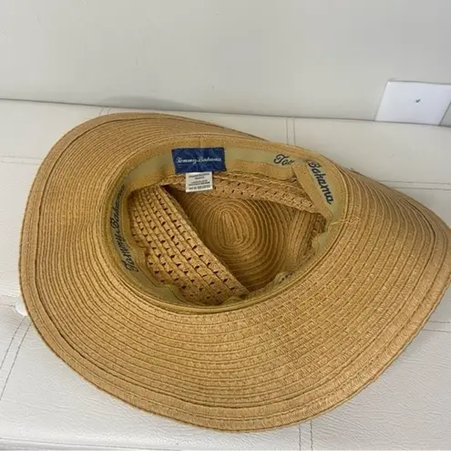 Tommy Bahama  Straw Sun Hat Size Large XL Paper Braid Coolmax SPF 50+ Beach Sun