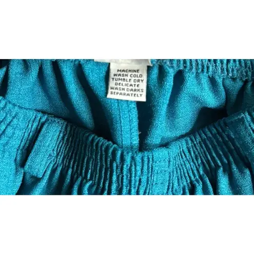 VTG Alfred Dunner Women’s Pants Size 14 Turquoise Elastic Waist Grannycore