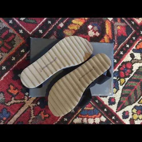 Bernardo Suede Black Sandals, 7.5