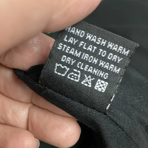 ELM DESIGN Sz 2 Jersey Knit Pleated Skirt Grunge Whimsical Glam Dark Academia Black