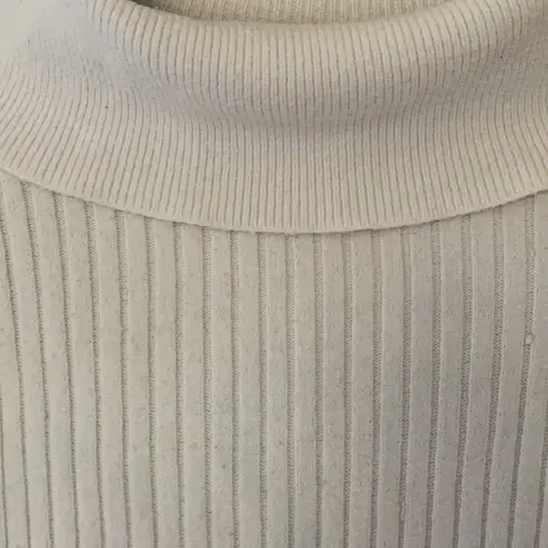Poof! White Cropped Turtleneck Sweater - Image 2