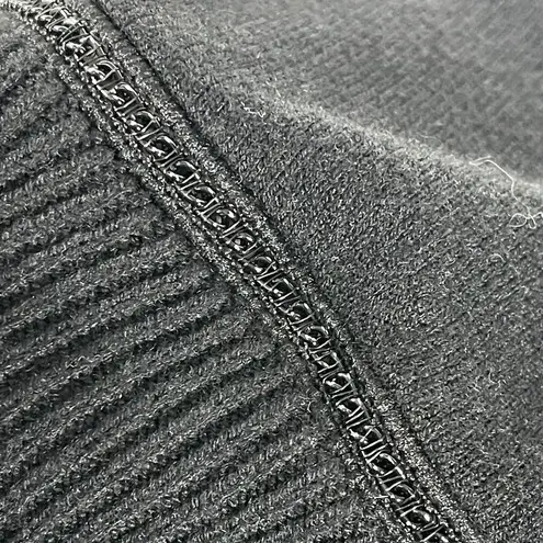 Karen Millen Poncho Size XS/S Black Wool Blend Turtle Neck Jeweled Quiet Luxury