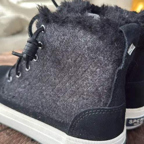 Sperry  Women's Crest Lug Quilted Cozy Wool Suede High Top Boot