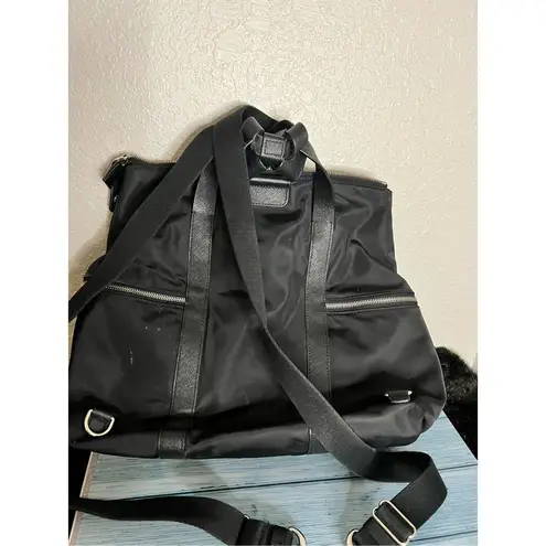 Henri Bendel  Black Nylon Backpack Bag