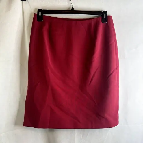 GianFranco Ferre Studio 100% Virgin Wool Made in Italy Pencil Skirt Size 10 Pink