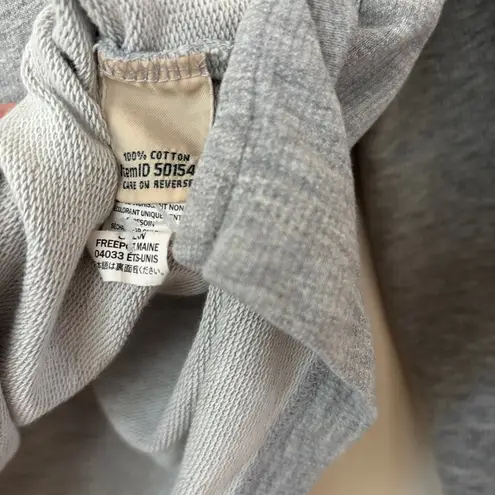 L.L. Bean Women’s Soft Rugby Shirt Pullover Quarter Button Size Small‎ Gray Blue