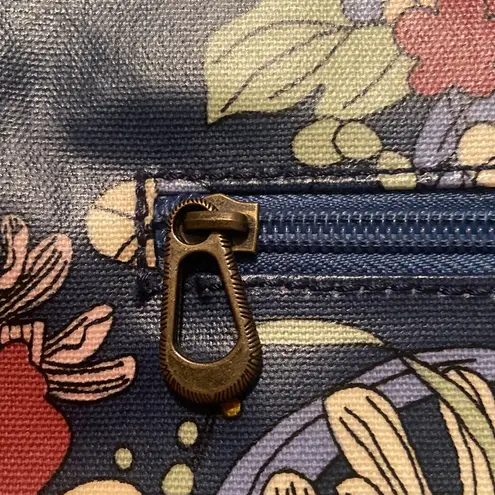 Sakroots Floral Multi Zippered Pocket Crossbody Purse