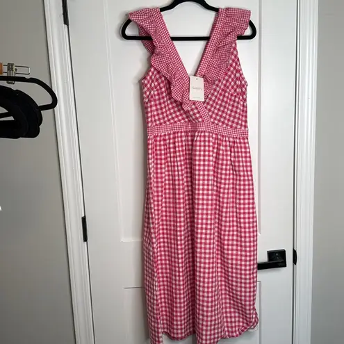 NWT Compañia Fantastica Gingham Midi Dress