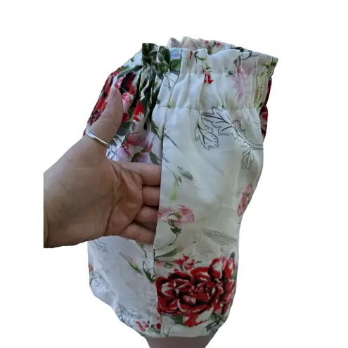 Dex Floral Paper Bag Waist Shorts Small