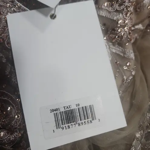 Mac Duggal - Embellished One Shoulder A Line Gown Size 10