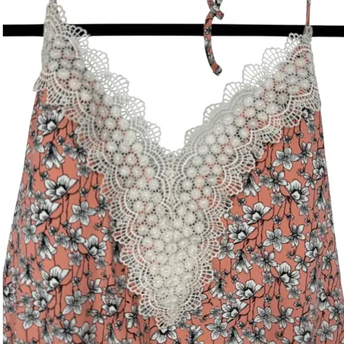 Sea Angel NWT Maternity Floral Lace Trim Halter 1 Piece Swimsuit Sz XL Feminine