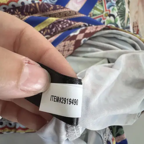 Boston Proper Dress Womens Large Boho Floral Abstract Boho Coastal Mini