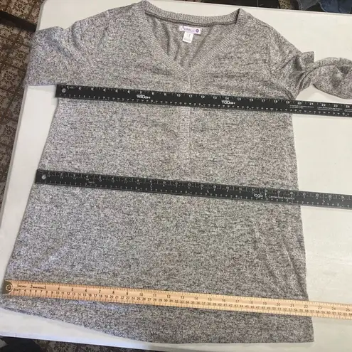 Bump In The Night Women’s Heather Maternity Pajama Top Gray Size Medium