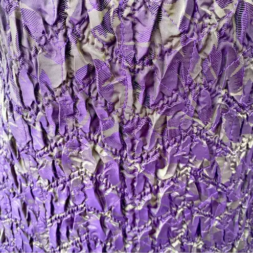 UBU Peck Your Personality Reversible Metallic Purple Zip Up Jacket