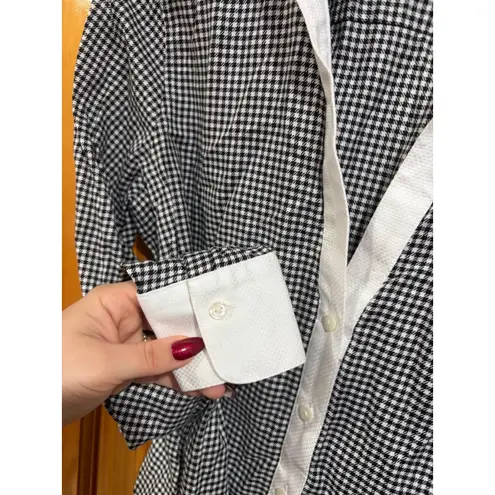 Brooks Brothers Preppy Gingham Button Down Shirt White Collar Women’s 12 - Image 2