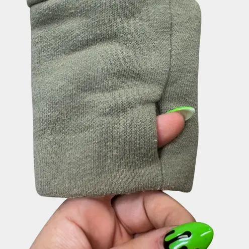 Peloton Together We Go Far Funnel Neck Pullover Sweater Long Sleeve Green Medium