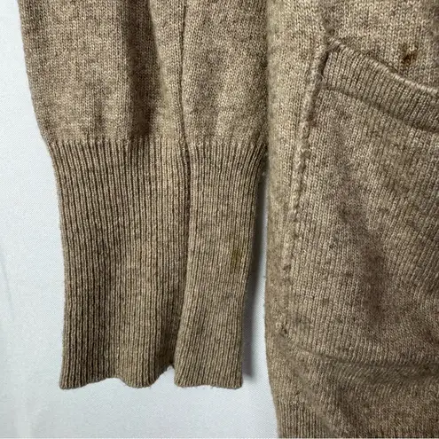Simplify by Playlife Light Brown Knit Cardigan Sweater S Tan