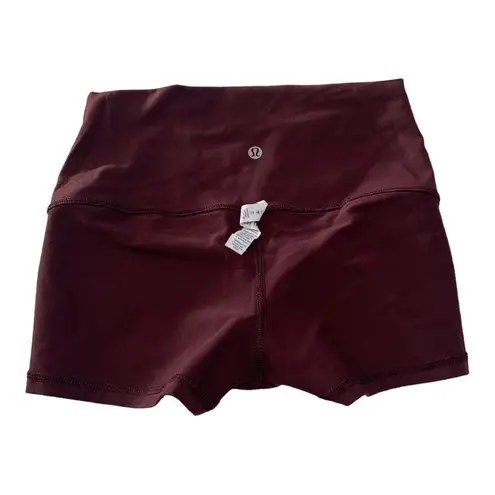 Lululemon  Boogie short size 6 reversible roll down wind berry burgundy shorties