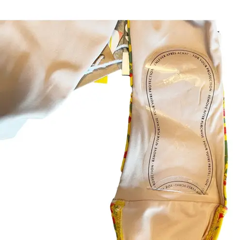 Roberta Roller Rabbit Rhody High Waist Bikini Bottom Floral Yellow Swimwear NWT