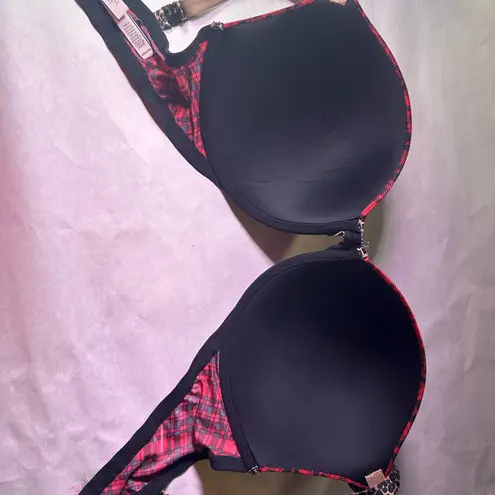 Plaid Red and Leopard Print Bra Size undefined - Image 8