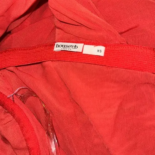 House Of CB NWOT Valentina Scarlet Red Cutout Midi Dress sz XS