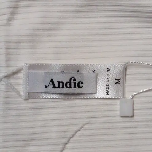 ANDIE Asbury Ribbed One Piece Coco High Neck Low Back Adjustable M New